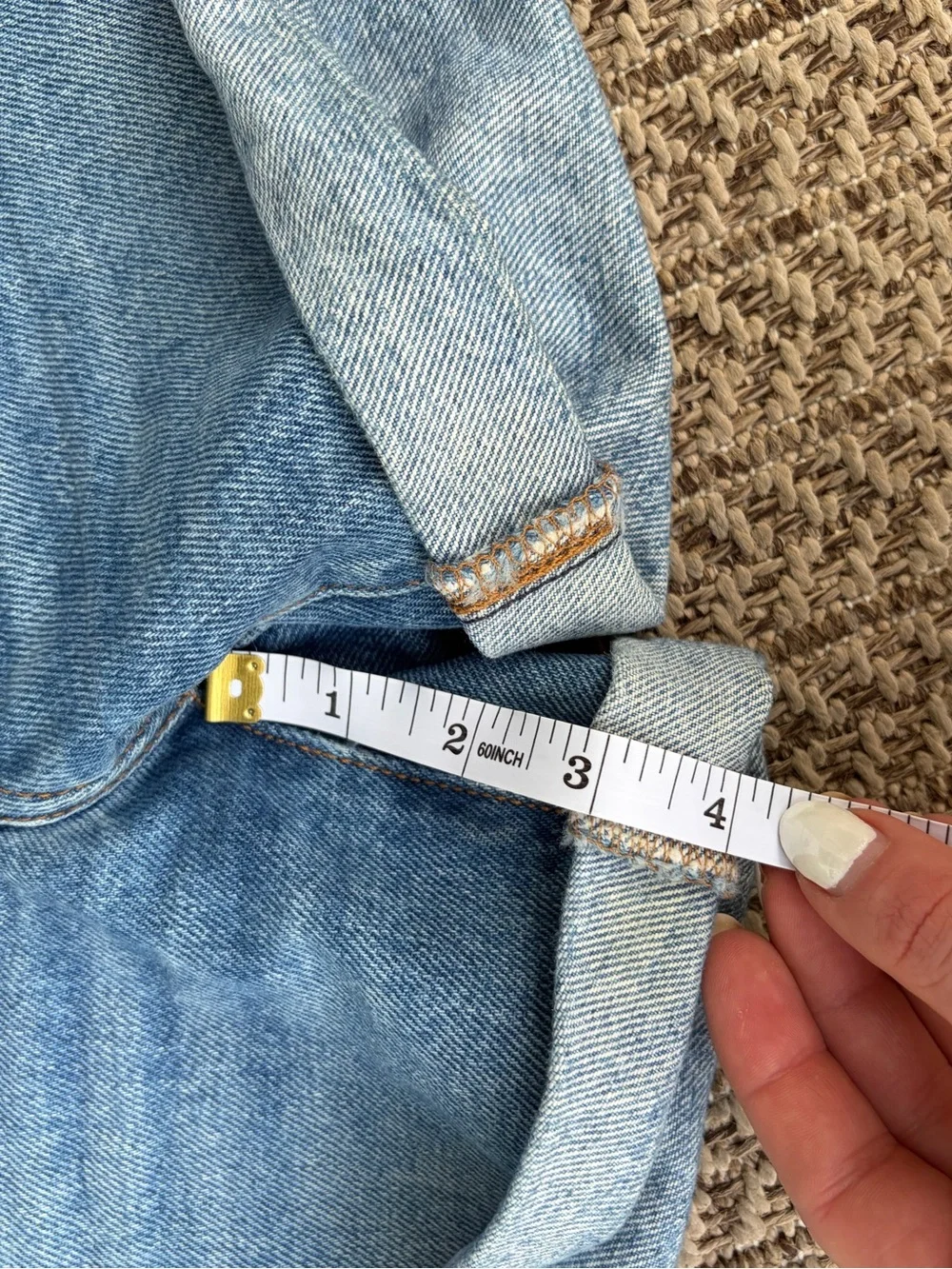 Levi’s 501® Button Fly High-Rise Rolled Denim Shorts